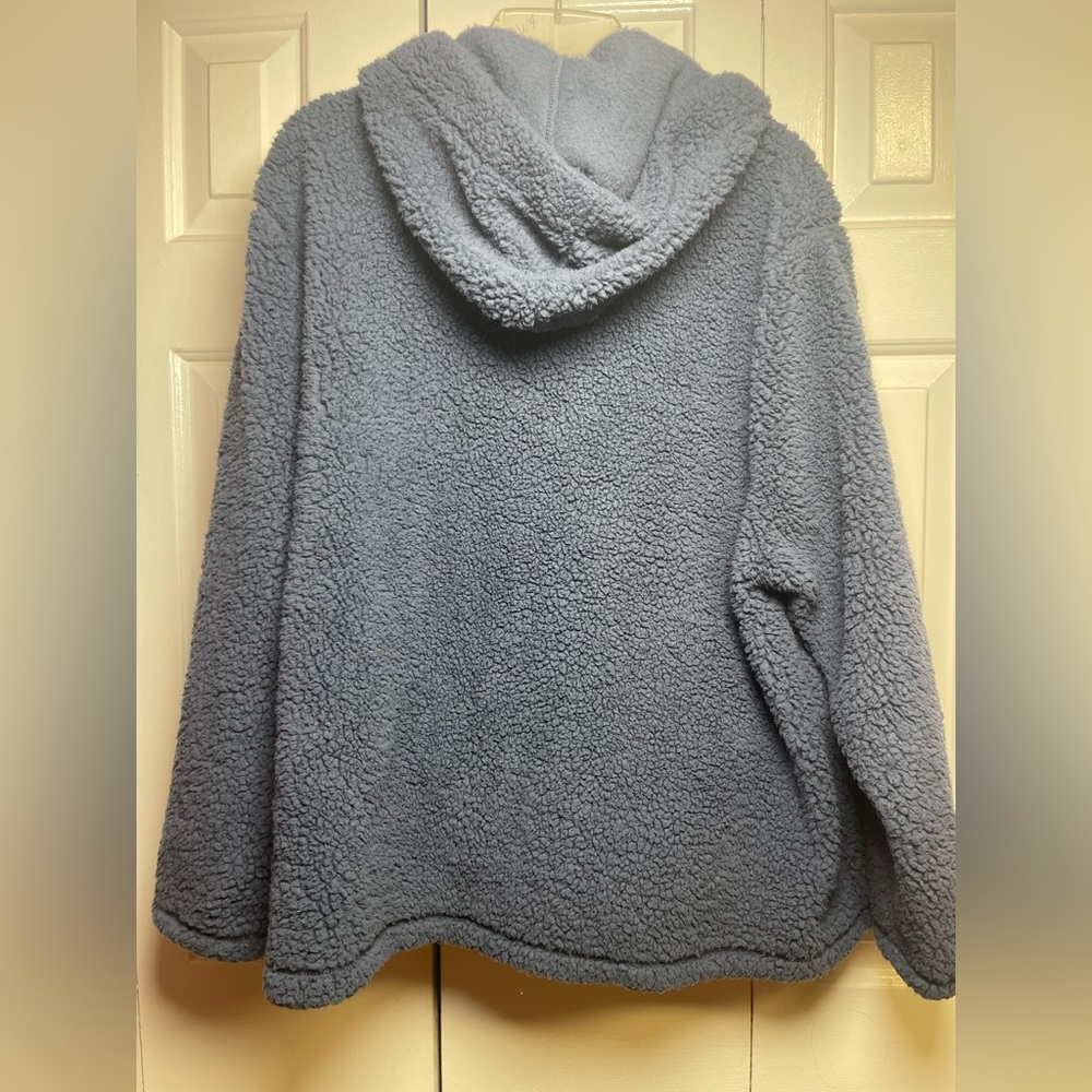 Koolaburra by UGG Womens Large‎ Blue Sherpa 1/4 Zip Pullover Jacket - Picture 3 of 6